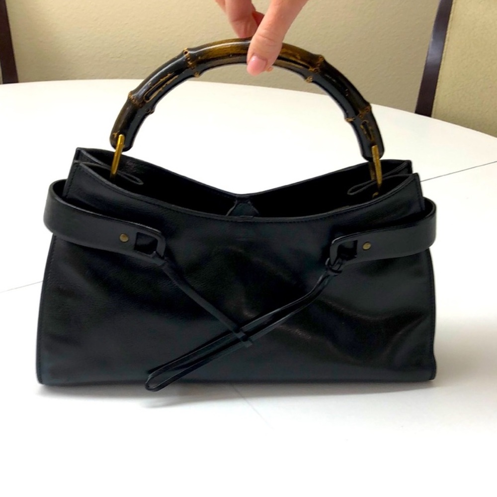 Vintage Tom Ford X Gucci bamboo top handle bag